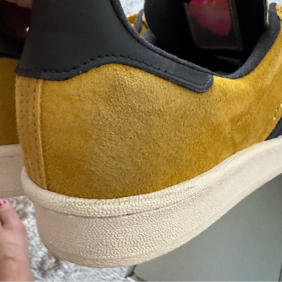Adidas Campus 80s Mustard Yellow Suede Sneakers Men’s 11 Streetwear - Picture 10 of 12